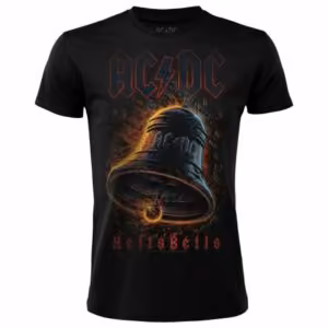 T-Shirt Nera Ac/Dc Hells Bells - Music Legends