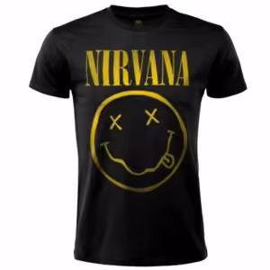 T-Shirt Nera Nirvana - Music Legends