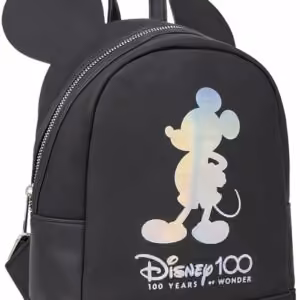 Zainetto Casual Nero In Pelle Disney 100