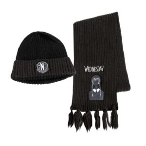 Set cappello + sciarpa Mercoledì