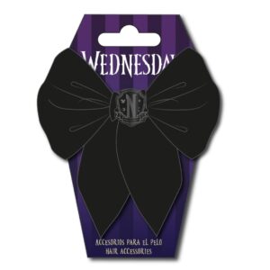 Fermaglio a Fiocco nero Mercoledì